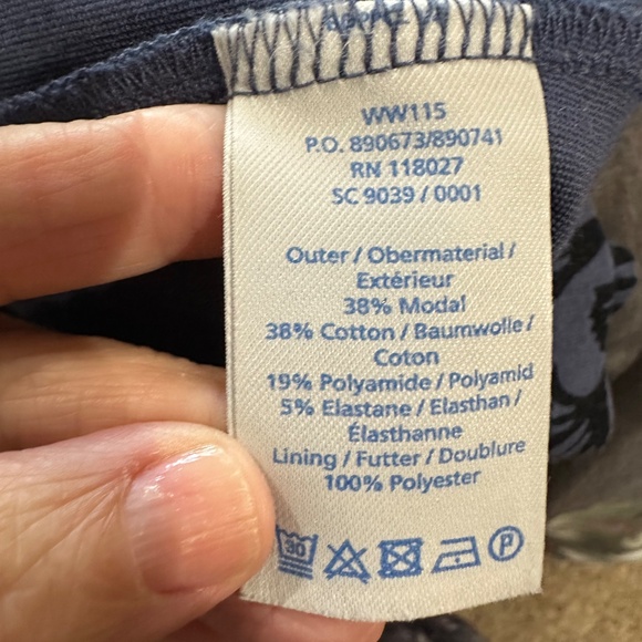 Boden Ponte Floral Slate Blue Shift Dress - Picture 9 of 10